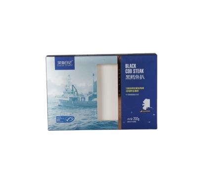 China Recyclable special hot selling cheap seafood paper box packaging box with window for sale