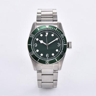 China BOMAX MARINA Green Dial Movement Luminous Automatic Date Men's Automatic Watch Hands D9 Glass Aseptic Mineral Stainless Steel Case 42.5MM for sale