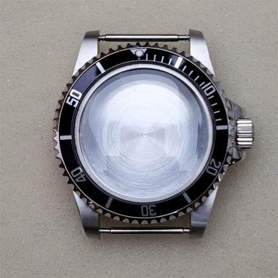 China Retro Watch Accessories Watch Case Case 39.5mm Silver Steel Aluminum Bezel Suitable NH35 and NH36 Japanese N1 1297-1 Movements for sale