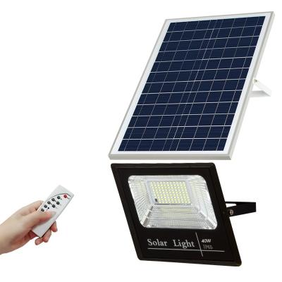 China 40W Solar Charger Projection Lamp Solar LED Lighting System Solar Remote Control Timing Solar Home Outdoor Solar Ground Light Flood Lights for sale