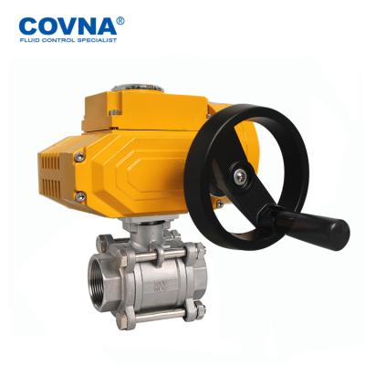 China General COVNA Electric Actuated Valves 4~20maA Explosion Proof 2.5 In Motorized Ball Valve For Gas for sale