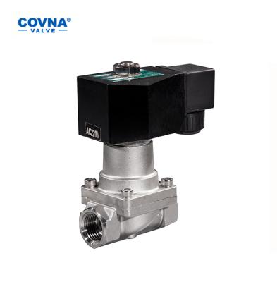 China COVNA Solenoid Valve General Supplier 24 Volt High Temperature 1 Inch Stainless Steel Water Solenoid Valve for sale