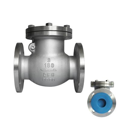 China COVNA General Check Valves Water Oil Air Stainless Steel CF8 CF8M Flanged Non Return Swing Check Valve for sale