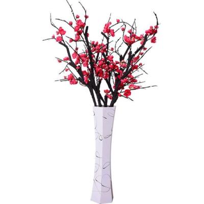 China Wholesale Home Wax Eternal Dry Plum Branch Decoration Simulation Plant Artificial Flowers for sale