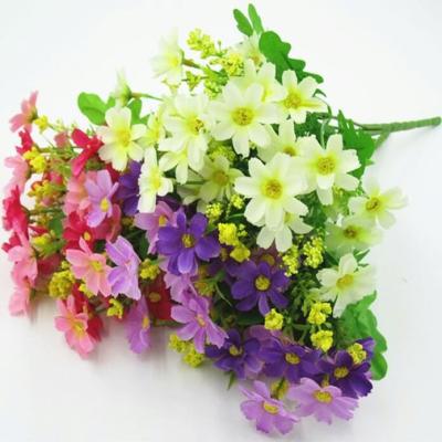 China Wholesale 28 Main Artificial Fork Daisy Jumping Orchid Flowers Home Decoration 7 Home Living Room Table Decoration Small Plant for sale