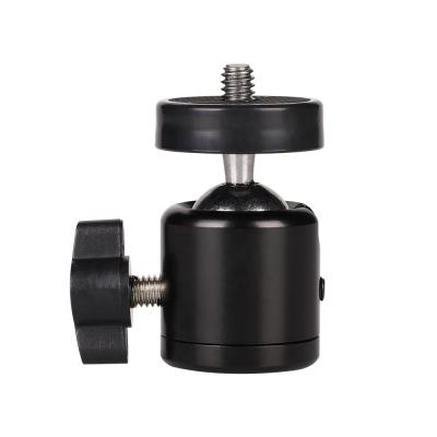 China Kaliou C001 Live Ball Head Metal Double Hole PTZ Camera Tripod Accessories Aluminum Alloy for sale