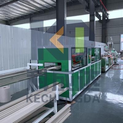 China 25m PVC Profile Extruder 80kg/H 120kg/H Door Plastic Frame Extrusion Production Line for sale