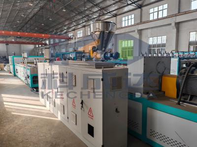 China pvc wood plastic composite door panel making machine /wpc profile production line for sale