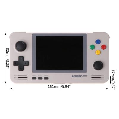 China 3.5 Inch IPS Screen 3D Retro Games Handheld Retroid Game Console 32GB ABS Plastic Pocket 2 for sale