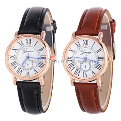 China Non-Specific Roman Numerals Men Leather Watch 2016 New Waterproof Men Watches Men Brand for sale