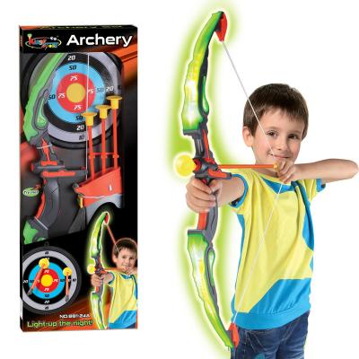 China SHOOTING best-selling outdoor sports and entertainment luminous archery set for kids luminous recurve bow customizable logo for sale