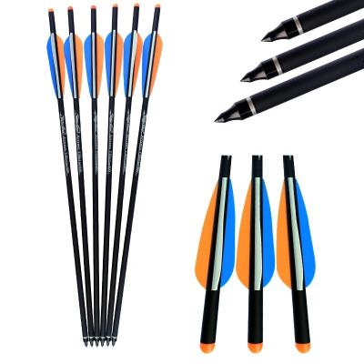 China 1Pcs 16/17/18/20/22inch Carbon Shaft Carbon Shooting Arrow with Crossbow Bolts for Hunting and Target for sale