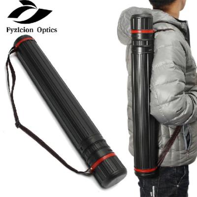 China SHOOTING Hunting Archery Stand 65cm-105cm PE Telescopic Arrow Tube Arrow Hunting Bag Shake For 20pcs Arrows With Adjustable Back Strap for sale