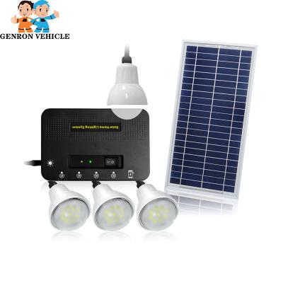 China Home Solar Lighting Home Solar Power System Kit with 3PCS Solar Light Multifunctional Solar Lamp for sale