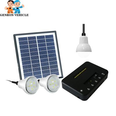 China Home Solar Power System Home LED Lighting Kits for Lighting 3 Rooms with Mini Solar Panel System and USB Mobile Phone Charging for sale