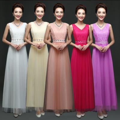 China Deep V Neck Lace Cute Dress Butterfly Bride Dresses Factory Wholesale Bridesmaids Dress for sale