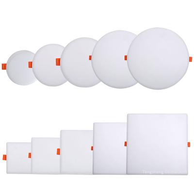 China New Design 3000k-6500k Modern Square Ultrathin Brightness Round Ceiling Led Panel Light 30w 20w for sale