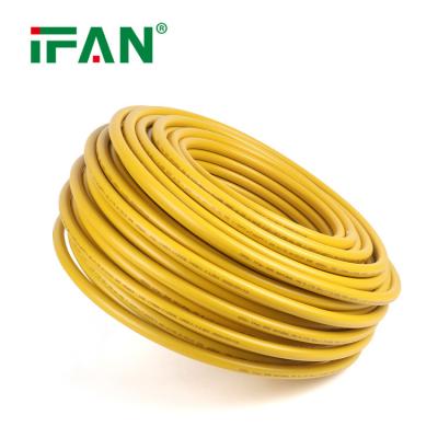 China Flexible OEM PEX Aluminum Plastic Compound Pipe Support IFAN Gas Pipe Support Yellow Plastic Pex Pipe for sale