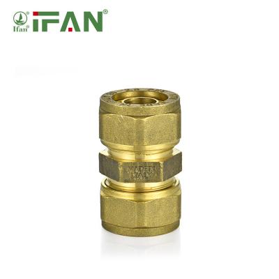 China Joining Pipe Lines IFAN Factory Supply Brass Plug For Pex Pipe Fittings Gas Compression Fitting Brass Fitting for sale