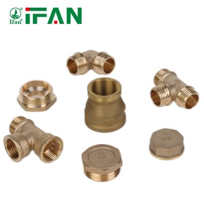 China Joiner Pipe Lines IFAN High Quality Male Female Pipes And Pipe Fittings Brass Tee Fitting for sale