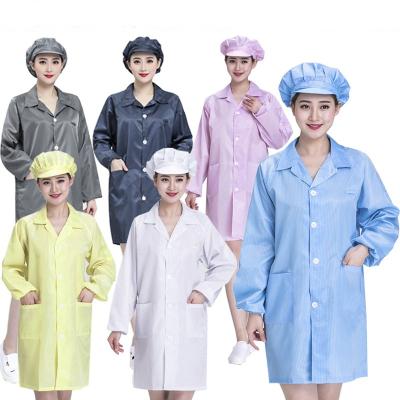 China All Kinds Of Clean Workshop In Dustproof Esd Cleanroom Coat Common Anti-Static Scratch Clothes Comfortable Working Suit for sale