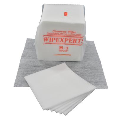 China Sustainable Cleanroom M-3 Nonwoven Wip Cleanroom Wiping Paper for sale