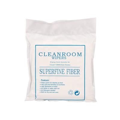 China Sustainable Cleanroom Water Absorbability Fabric Wiper Manufacturer Super Cleanroom Fiber Cloth Car for sale