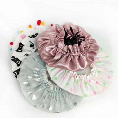 China NEW ORIGINAL Cute Custom Printed Shower Caps Logo Viable Best Quality With Price for sale