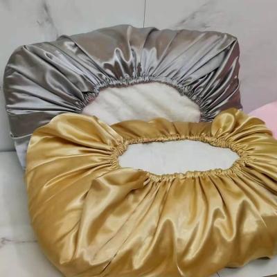 China Customized Wholesale Customized Reversible Silky Double Sides Anti Dust Mite Satin Cushion Personal Washable Sleep Pillow Case For Travel for sale