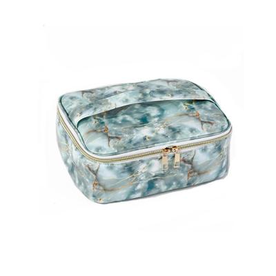 China Hot Sale PU Dress Wash Bag Professional Makeup Cosmetic Case Storage for sale