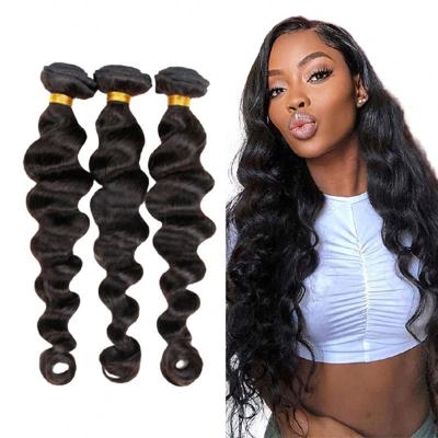 China Loose Wave Hair Extensions Sellers 100%Human Cuticle Aligned Virgin Hair Bundle With Closure 100% Human for sale