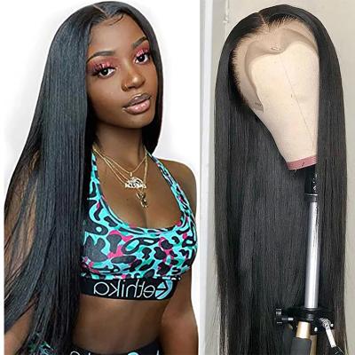 China Transparent Straight Hair Lace Front Wigs For Women Wholesale Natural Brazilian Remy Hair Wigs Color 13*4 Human Hair Straight Wigs for sale