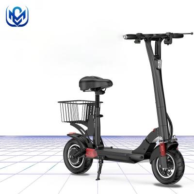 China Youth two wheel folding 36V 350W/48V 500W lithium battery electric kick scooter for adult for sale