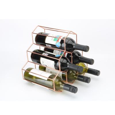 China Other Decorative Stackable Storage Wine Table Rack for sale