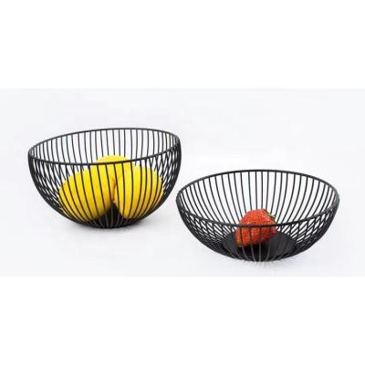 China Newest Original Factory Round Iron Metal Wire Baskets Viable For Storage for sale