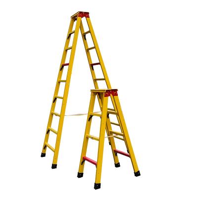 China Contemporary FRP Insulated Telescopic Ladder 5Ft Herringbone Fiberglass Insulated Ladder à venda