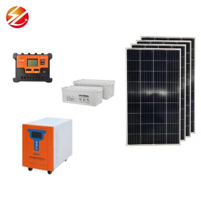 Chine 3kva 5kva 10kva 15kva villa home solar power supply system solar panel inverter solar battery environmental protection home energy à vendre