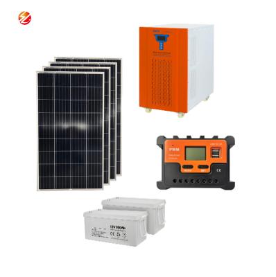 Chine Villa home solar power supply system 3kw 5kw 10kw 15kw 20kw solar panel inverter solar battery environmental protection energy à vendre