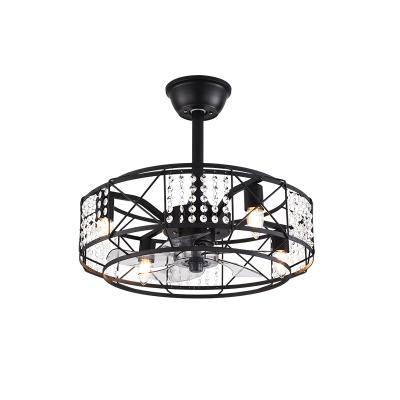 중국 New Style 20 Inch Ceiling Fan Gold Black Fan Lamp Modern Bedroom Villa Hotel Apartment Quiet High Wind Luxury 판매용