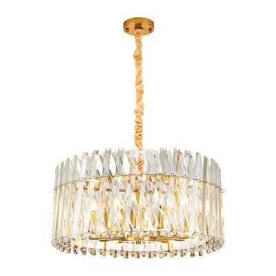 中国 2021 hot-selling pendant lights new modern luxury simple crystal chandelier LED energy light source elegant and generous 販売のため