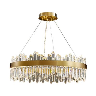 China Modern Copper Crystal Nordic Luxury Hong Kong post-modern style Bedroom Bed Bar style personality chandelier copper all simple bright white zu verkaufen