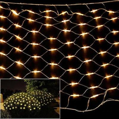 China Energy Effiency LED Mesh Fairy String Decorative Lights Warm White Lights for Outdoor Christmas Bush Decoration for sale