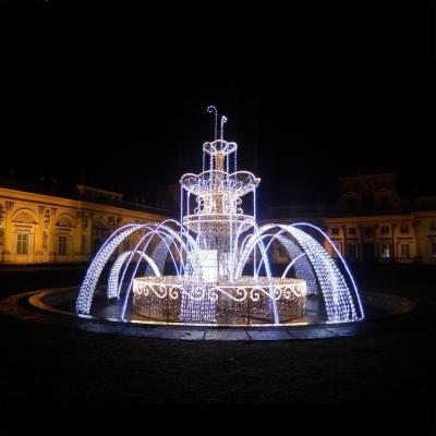 China Holiday /Christmas /New Year /Wedding Decoration/White Color 3D Fountain Pattern Lights Outdoor Waterfall For Festival Christmas Illumination Ornament Light for sale