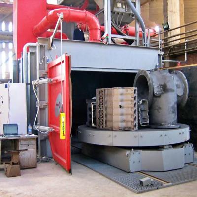 China Efficient Automatic Building Material Stores Turntable Shot Blasting Machine For Steel Profile for sale