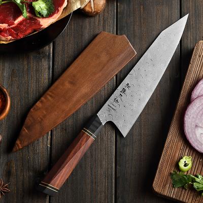 China Durable Super Sharp Steel Japanese Damascus Gyuto Chef Knife for sale