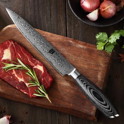 China Durable Use Time Saving 8 Inch Japanese Damascus Kitchen Steel Carving Knife for sale