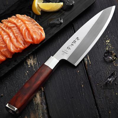 China SZ-E Disposable 180mm Kitchen Knife Stainless Steel Sashimi Knife Deba Knife for sale