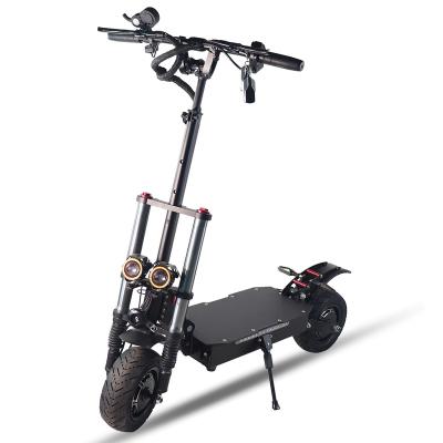 China Custom Parts V7 EcoRider 5600W off road scooter 11inch foldable electric scooter hydraulic brake +motor electric dual handle brake disc for sale