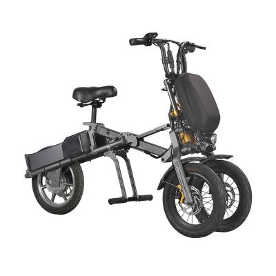 China Multifunctional EcoRider Folding CE Certificate 3 Wheel Electric Adult Scooters Electric Scooter With Dual Motor Double Seats for sale