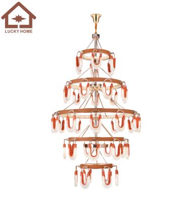 China Atmosphere modern light luxury simple modern household chandelier net red bedroom bedroom led restaurant chandelier 2022 lamps new for sale